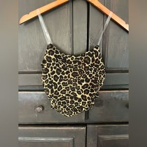 Just Polly Cheetah Print Top SIZE - S